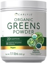 Carlyle Verdes Orgânicos em pó, 17.6 oz Suplemento, alivia gás ocasional, desconforto e inchaço, com 20+ Superalimentos, 18 Enzimas Digestivas, e Prebióticos, Vegan, Não-GMO e Glúten Livre