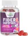 Gummies de fibra para adultos, Açúcar gratuito diário 4g Suplemento de fibra de goma, Sustentação Digestiva de Gummy Prebiótico - Mastigas de planta solúveis baseadas, Prebióticos suporta regularidade e digestão - 60 chicletes