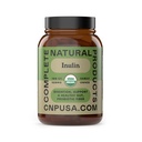 Produtos naturais completos Cápsulas de Inulina Orgânica - 520mg 100 comprimidos, Cápsulas de Inulina de Alcachofra de Jerusalém Orgânica