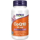 Now Supplements, CoQ10 30 mg, Pharmaceutical Grade, All-Trans Form produzido pela Fermentação, 60 Veg Cápsulas