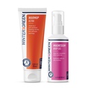 Pacote de treino de Wintergeen: Gel de magnésio e Loção de treino para pré-treino e pós-treino, Rub muscular para treino e Gel de magnésio para cãibras de pernas