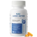 NAC Supplement 900 mg – Liver Cleanse Detox & Repair, Antioxidante e Saúde Celular, Apoio à Defesa do Álcool – N-Acetil Cysteine Cápsulas com cardo de leite, alcachofra, alcachofra e alcaçuz – 120