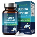 TUDCA 1200mg – Puro Tauroursodeoxicólica Suplemento Ácido, 120 Cápsulas Vegan Fácil de Engolir (60-Dia de Abastecimento), Não-GMO, Sem glúten (120 Condes)