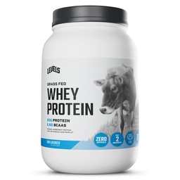 Níveis de grama alimentado Whey Protein Pó, Sem artificiais, 25G de proteína, sem sabor, 2LB