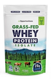 Opportuniteas Whey Feed Whey Isolate Protein Powder – Sem sabor, Heavy-Metal Tested, 28g Protein, Fonte de Irlanda, Sem Hormônio, Não-GMO, Embalado nos EUA – 1lb