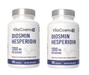 Diosmin Hesperidin 1200 mg Complexo, 180 Cápsulas, Citrus Bioflavonoids Rich Fruit Extract, 100% Vegetarian, Non-GMO & Gluten Free Diosmin Supplement with Max Strength - 2 Packs