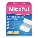 20 Bandagens de contagem de hidrocolóides 2" x 2", Vestido de ferida pequenas Bandagens de gel de hidrocolóide para feridas, Cama de cura de ferida Bandagem de ferida