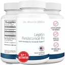Dr. Westin Childs - Leptin Resistance Rx - Natural Leptin Sensitizer Supplement suplement for Women for Thyroid, Metabolic Health, Vitality, Energy, Focus with Glycosaminoglicans, Vitamina C - 60 ct