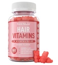Crescimento de cabelo Premium para mulheres e homens - Vitaminas de crescimento de cabelo w/Biotina e queratina - Suporta Crescimento de cabelo mais saudável mais grosso - Suplemento para todos os tipos de cabelo, 60 Cápsulas (60, Berry)