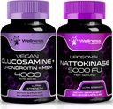 WELLNESS LABSRX Glucosamina Condroitina HSH □ Cápsulas de Nattokinase