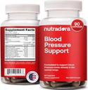 Suplemento de suporte de pressão arterial com Hawthorn, Hibiscus & Extrato de Alho – Suplementos de alta e baixa pressão sanguínea para a saúde cardiovascular e circulatória, Suporta saúde cardíaca normal
