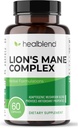 Extrato Complexo de Cogumelo com Corpo Frutado de Mane Leão - Pílulas de Energia 100% Natural e Eficaz - Cérebro, Suplemento Focal, Estimula Mood e Criatividade - 60 Cápsulas de Suporte Imune