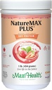 Maxi-Health NatureMAX PlusTM Suporte energético Beber pó de proteína de soja - Suplemento de dieta livre de açúcar - 20g de proteína por serviço - Natural Strawberry Flavor - Kosher Vitamina - 1lb