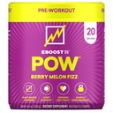 EBOOST POW Natural Pré-treino Pó - 20 Servings - Berry Melon Fizz - Pré-treino Suplemento para Desempenho, Apoio à Mobilidade Conjunta, Energia, Foco - Homens e Mulheres - Não-GMO, Sem Glúten, Sem Creatina