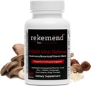 Suplemento de cogumelos para suporte Imune - Contém Lions Mane, Cordyceps & Reishi Mushroom Extracts - 60 Cápsulas