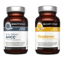 Qualidade de vida Todos os suportes Imune Natural e Detox Bundle - Kinoko Platinum AHCC Mushroom Extract - Deodorex Detox Support Supplement