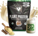 Vedge Vegan Protein Powder - Proteína vegetal em pó com ervilha, abóbora e girassol - USDA Orgânico, Aminoácidos, Dairy Free, Sem glúten, Soja, Keto, Não OGM, Textura Suave - Cinnamon - 20 Servings