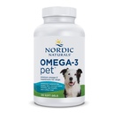 Nórdico Naturals Omega-3 Pet, sem sabor - 120 Gels macios - 330 mg Omega-3 Por Gel macio - Óleo de peixe para cães com EPA & DHA - Promove coração, pele, casaco, & saúde imune