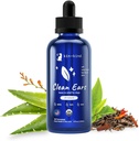 kin+kin+kind Dog Ear Cleaner Solution – Lavagem Orgânica do Ouvido Dog & Gotas de Ouvido Fácil de Usar para Cães – Limpa Cera, Sujeira & Odor – Limpeza Gentil do Ouvido W/Witch Hazel, Aloe Vera & Tea Tree Oil – Made in USA 4 fl oz