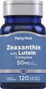Tuping Rock Zeaxantina Plus Lutein             , 120 Softgels , de Extrato de Marigold , Não-GMO, Suplemento sem glúten