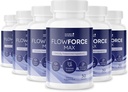 FlowForceMax Herbal Support Supplement - Fórmula Baseada em Plantas Naturais com Extrato de Palmetto Serrado □ 30 Comprimidos Mastigáveis, 6 Month Supply, Made in USA