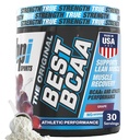 BPI Sports Best BCAA Pó - Apoio à recuperação muscular - Ranched Chain Amino Acids - Blocos de Construção de Proteína e Músculo - Recuperação Pós-Criação - Hydration - Uva, 30 Servings