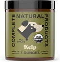 Produtos naturais completos Kelp em pó orgânico para animais de estimação - 4 oz - Puro Kelp em pó orgânico