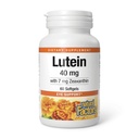 Factores naturais, Lutein 40 mg, Apoio antioxidante para olhos saudáveis e pele com Zeaxanthin, 60 Softgels