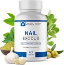 Nail Exodus - Vitalidade unhas saudáveis - Fórmula Premium para pés mais saudáveis - 60 Cápsulas