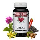 Kroeger Herb Products, Chem X, Diária de Detox e Cleansing Formula, Red Clover, Yellow Dock, Paprika Suporta Saúde Função Fígado - Não-GMO, Gluten Free, Sem conservantes, Made in USA