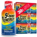 5 horas ENERGIA Tiros de força regular, sabor Berry, 30 contagem, 1.93 Fl Oz, Açúcar livre, Zero calorias, Aminoácidos e vitaminas B essenciais, Suplemento dietético, Sentir alerta e energizado, 200 mg de cafeína
