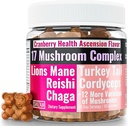 SHIZAM 17 Cogumelos Complex Gummies para Adultos Chaga Lions Mane Cordyceps Reishi Leão Mane Turkeytail Turquia Tail, Melhor Suplemento Diário Alt para Cápsulas e Pó Vitaminas Super-Comida Mistura 10