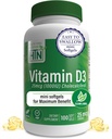 Saúde Thru Nutrition Vitamina D3 1,000iu 100 Mini Softgels para o máximo benefício de 25mcg Colecalciferol 3rd Party Testado Grau em EVOO Orgânico Suporte de Saúde Imune