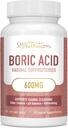 Supositórios de ácido bórico para as mulheres de 600mg para equilíbrio de pH, Odor vaginal e coceira de espuma de leite feminino Intimate Health Supplement with Boric Acid & Aloe Vera