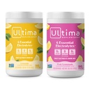 Ultima Replenisher Electrolyte Powder Drink Mix Bundle – Açúcar Grátis – Limonada e Limonada Rosa, 90 Servings– Hydration Powder - 6 Eletrolytes Key e Trace Minerals – Keto Friendly, Non-GMO