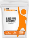 BulkSuplementos.com Pó de orotato de cálcio - Suplemento de cálcio, alta biodisponibilidade - sem sabor e sem glúten, 1g por serviço, 1kg (2,2 lbs) (Pacote de 1)