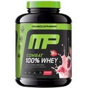 MusclePharm Combat 100% Whey Protein Powder, Strawberry Cream Flavor, Recuperação rápida e ganho muscular com Whey Protein Isolate, High Protein Powder for Women & Men, Gluten Free, 5 lb, 70 Servings