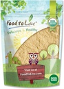 Comida para viver - Mane Cogumelo de Leão Orgânico em pó, 4 Onças - Elevar seu bem-estar cerebral com Premium, Não-GMO, Natural, e Vegan Superfood para melhor foco