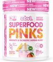 Obvi Superfood Rosas Mistura Probiótica Rico em Antioxidantes, Adaptogênios, Mistura Digestiva Enzima, Suporte Imune, Gut Saúde Keto, Gluten-Free, Sem Açúcar, 10 bilhões de UFC . Chá gelado de manga, 20 Servings