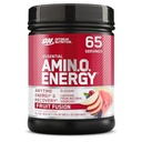 Optimum Nutrition Amino Energy - Pré-treino com chá verde, BCAA, Aminoácidos, Keto Friendly, Extrato de café verde, Energia em pó - Fruit Fusion, 65 Servings (Packaging May Vary)