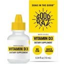 Vitamina D3 Drops para Adultos Fornecimento de 4 meses – Vitamina D líquido solúvel em água, sem OGM, Suplemento Kosher – Fácil de absorver, Sem agitação, Sem sabor D3 líquido para alimentos ou bebidas