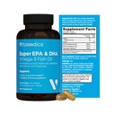 Alta potência, Super EPA / DHA óleo de peixe 750mg de ácidos gordos Omega-3 Essential ; EPA & DHA ; saúde do coração, saúde do cérebro, saúde do sistema imunológico