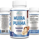 Muira Puama Cápsulas - Concentradas 4:1 Extracto, Equivalente a 2200mg por Cápsula, 60 Cápsulas