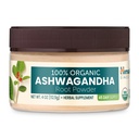 Himalaya Organic Ashwagandha Powder, Fornecimento de 45 dias - Herbal Suporte Adrenal para alívio do estresse, suporte energético e insônia ocasional - USDA Organic, Non-GMO, Vegan, Gluten Free, Flavorless 4 oz
