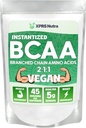 XPRS Nutra BCAA Pó - Suplemento de Aminoácidos para Homens - Suplementos de treino de BCAA sem sabor - Suplementos de Ginásio para Homens - Suplemento de Aminoácidos para Mulheres para o Ginásio Pós-treino Recuperação (8 Ounce)
