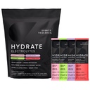 Sports Research® Hydrate Electrolytes Powder Packets - Livre de açúcar e naturalmente saboreado com vitaminas, minerais e água de coco - Suporta hidratação - 16 Packets - Variety Pack