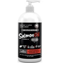 Mais fino para animais de estimação Wild Alaskan Salmon Oil para cães e gatos - Omega 3 Fish Oil com Pollock & Salmon para pele sensível & casaco de saúde. EPA & DHA Facilitar Coceira, Suporta Conjunção, Imune & Saúde do Coração (32 onças)