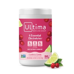 Ultima Replenisher Diária Electrolyte Powder Drink Mix – Sugar Free – Cranberry Cosmo, 90 Servings – Hydration Powder with 6 Key Electrolytes and Trace Minerals – Keto Friendly, Non-GMO
