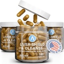 Avenir Nutrition Liver Shield & Cleanse & Cleanse Herbal Liver Cleanse Detox & Repair Supplement □ Milk Thistle & Alcachofra Extract Supplements