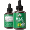 USDA Cardo de Leite Orgânico Extrair Vegan Liquid Drops. Suplemento de ervas de Detox Fígado. Zero açúcar, ótimo para a digestão e uma limpeza. Puro suplemento de tintura de cardo de leite orgânico para mulheres e homens
